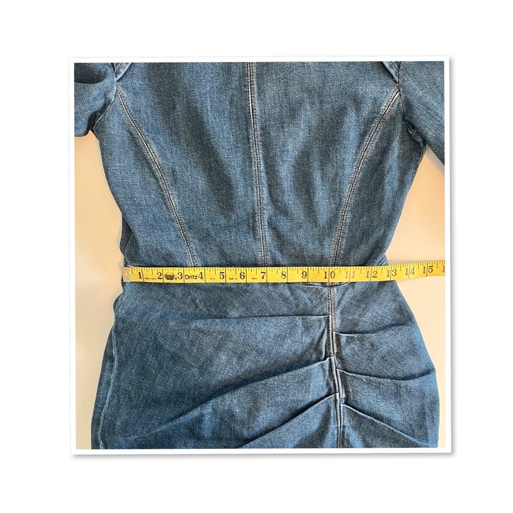IRO Lenay Pleated Denim Mini Dress - Picture 11 of 14